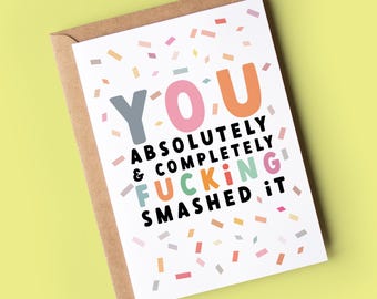 Well Done Card: Graduation, Congratulations - Inspirational Quote