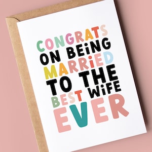 Cartão engraçado de aniversário para o marido | A melhor esposa de todos os tempos