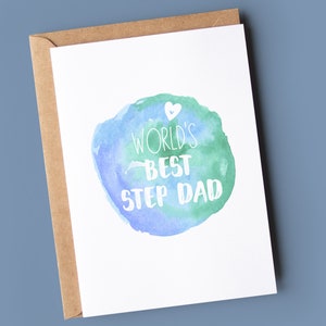 Karte zum Vatertag | Schritt Dad Karte | Der Weltbeste Stiefvater