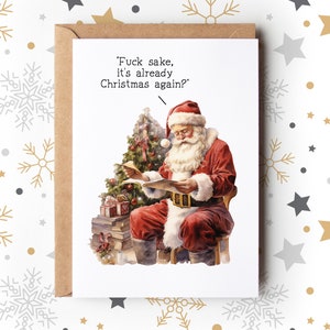 Carte de Noël drôle | Déjà Noël ?