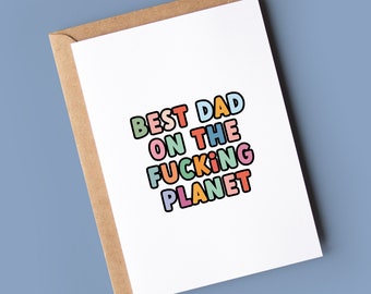Funny Father's Day Card | Dad on Planet