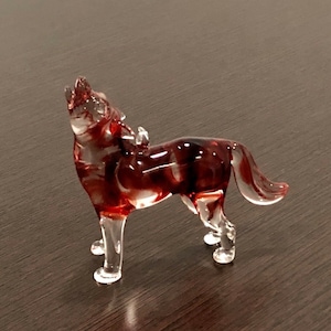 Once Upon A Time Ruby's glass wolf ornament