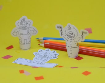 Purim Finger Puppets Printable