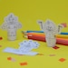 Purim Coloring Clown Finger Puppets, Printable PDF Toy, Purim Coloring Puppets, Purim Crafts ...