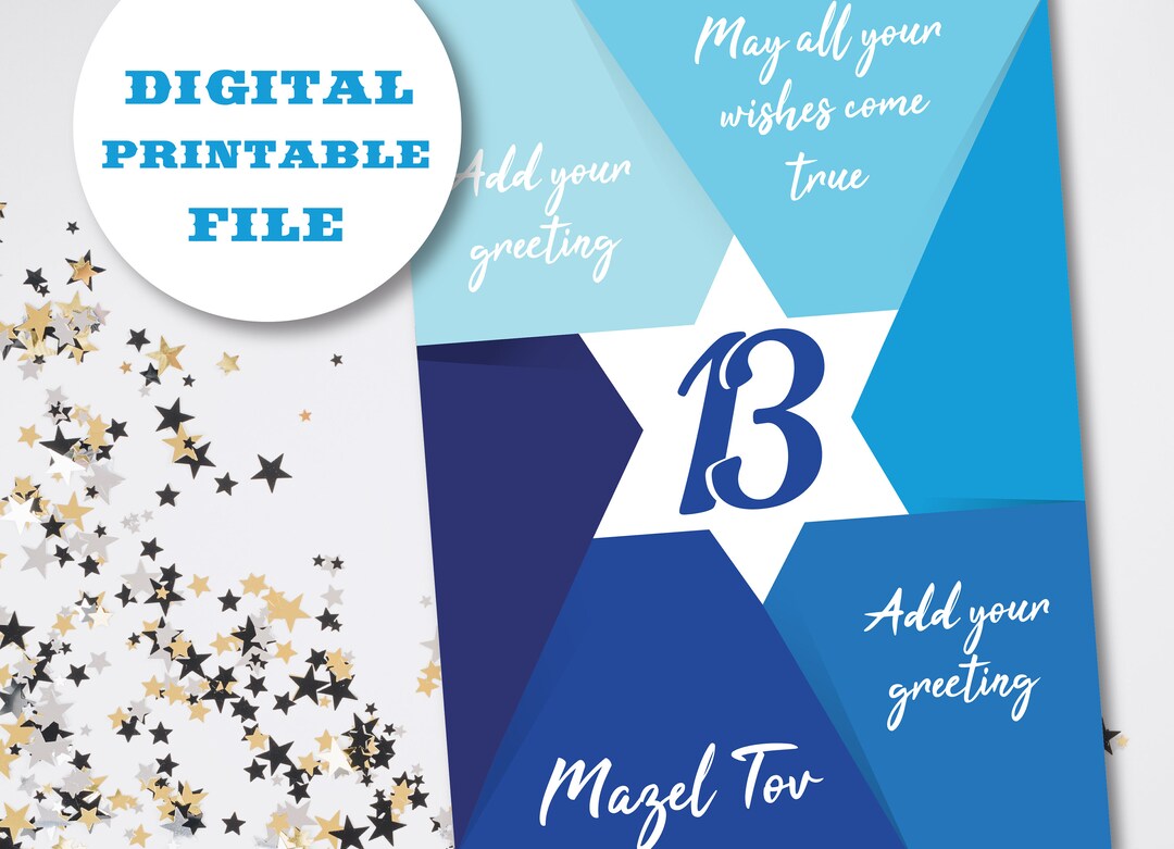 Bar Mitzvah Greeting Card Printable - Il 1080xN.1877068782 Ixhe 
