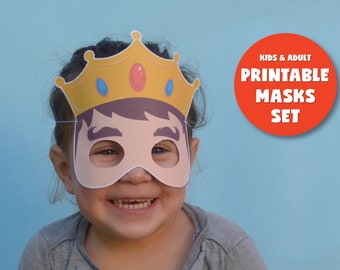 Purim Mask, Purim Costume, King Mask, Achashverosh Mask, Purim Tradition, Purim Kids Game, Purim Carnival, Purim, Purim Characters, Esther