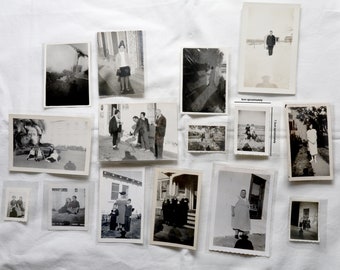 15 x instantáneas de papel fotográfico vintage-Lote de sombras del fotógrafo