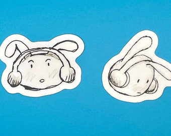 Headphone Bun Sticker Pack