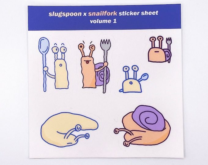 Slugspoon x Snailfork Sticker Sheet