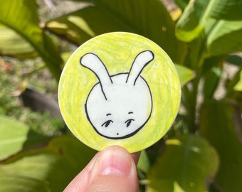 spring bun circle sticker