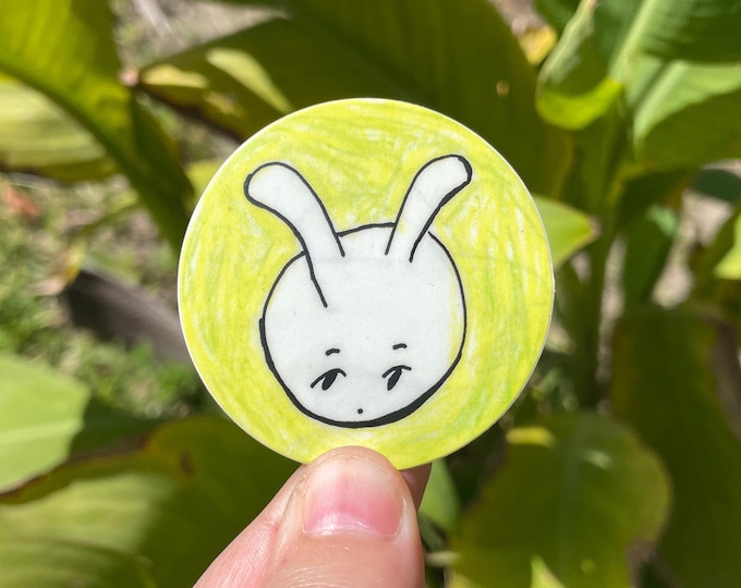 spring bun circle sticker