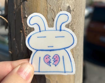 Broken Heart Clear Sticker