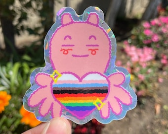 Gay Love Sparkly Sticker