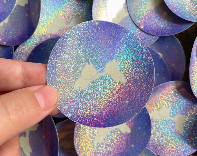 Sparkling Space Buns Sticker