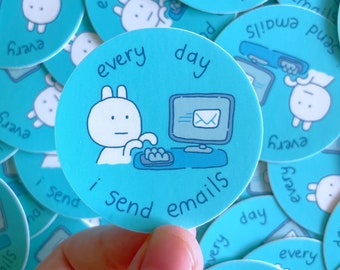 every day i send emails sticker