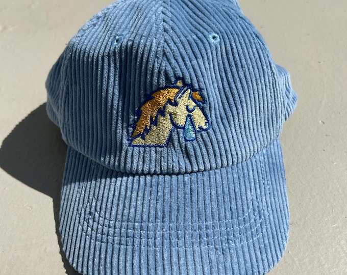Sad Horse Corduroy Embroidered Hat
