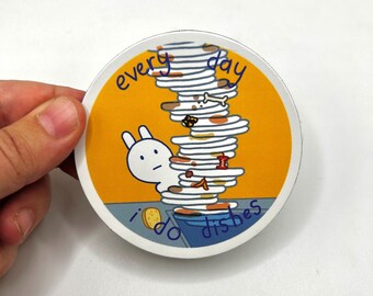every day i do dishes fridge magnet - ERROR