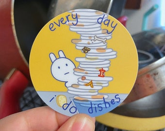every day i do dishes sticker