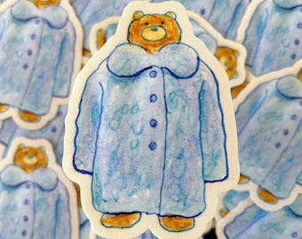 Big Teddy Coat Sticker