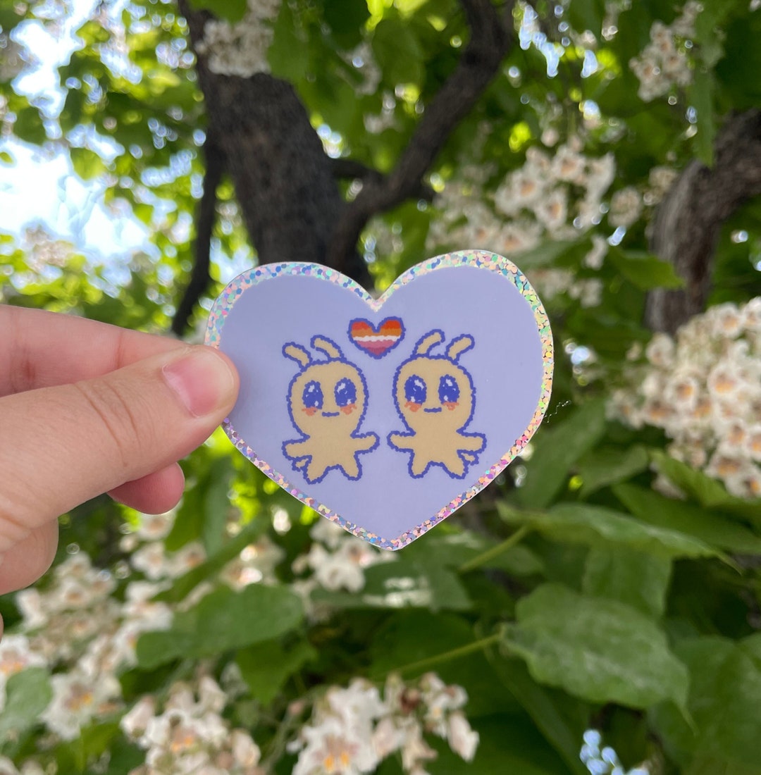 Lesbian Heart Sticker - Etsy