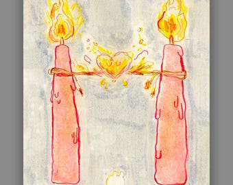 Candles 4x6 Matte Cardstock Print