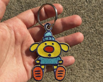 Buttercup Embroidered Keychain