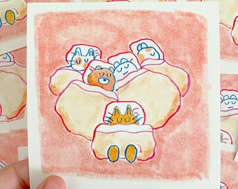Homie Sleepover 5x5 Semi-Gloss Print