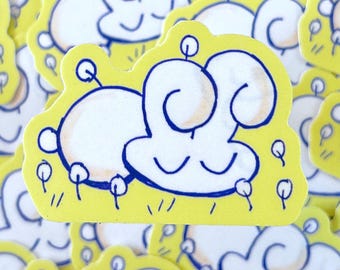 Field Dreaming Bun Sticker