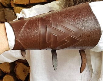 Protège-bras En Cuir Style Médiéval - Pour Tir à L'arc, Cosplay, Halloween Ou Costume Viking