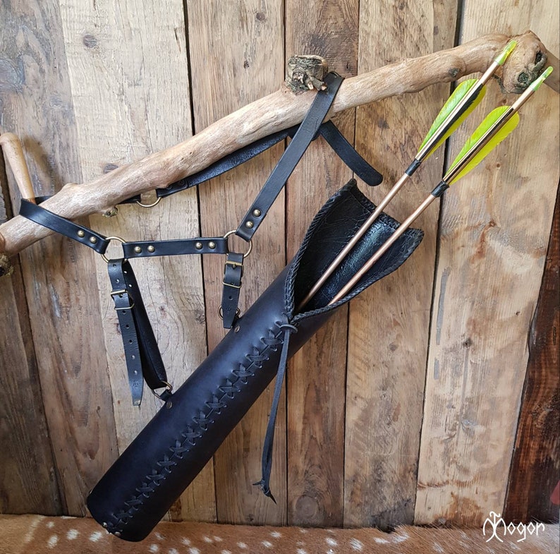 Traditional ARCHERY Side Quiver / Leather ARROW QUIVER Etsy
