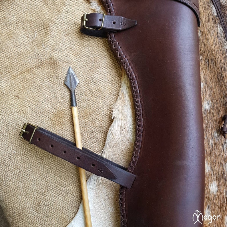 Leather Side ARROW QUIVER / Traditional ARCHERY Quiver Etsy