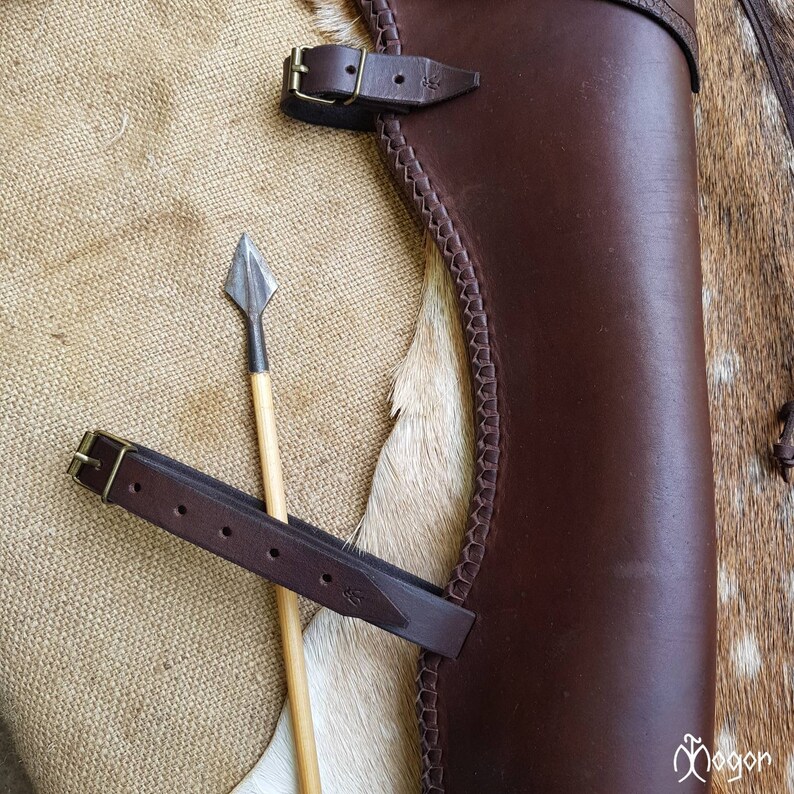 Traditional ARCHERY Side Quiver / Leather Hip ARROW QUIVER Etsy