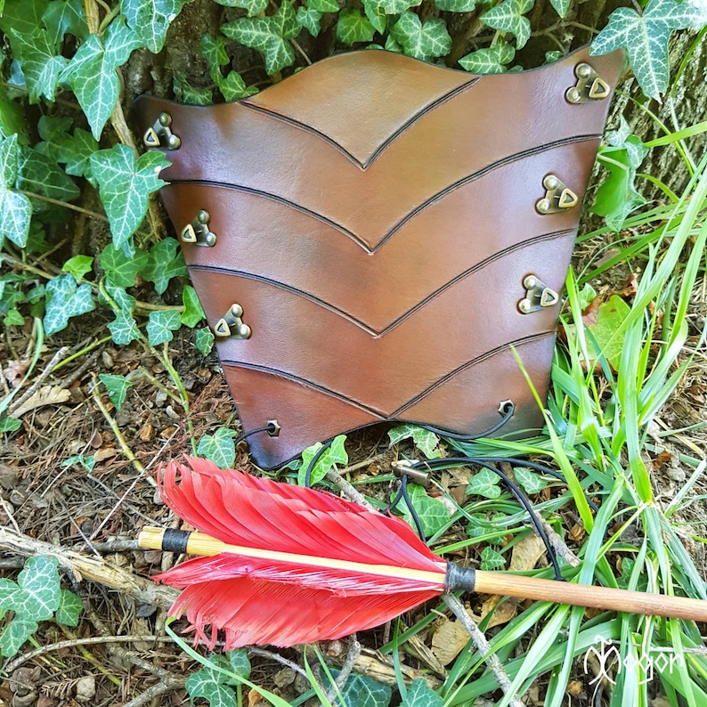 ARCHERY Leather Arm BRACER/ARMGUARD antique Etsy