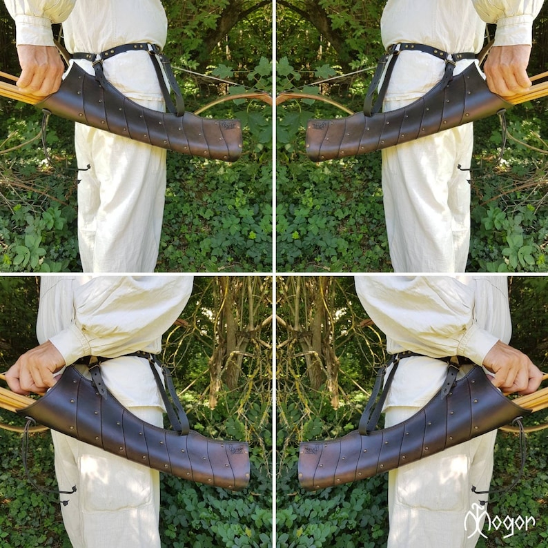 ARCHERY Leather QUIVER/ Side Quiver / Arrow Hip Quiver / Etsy