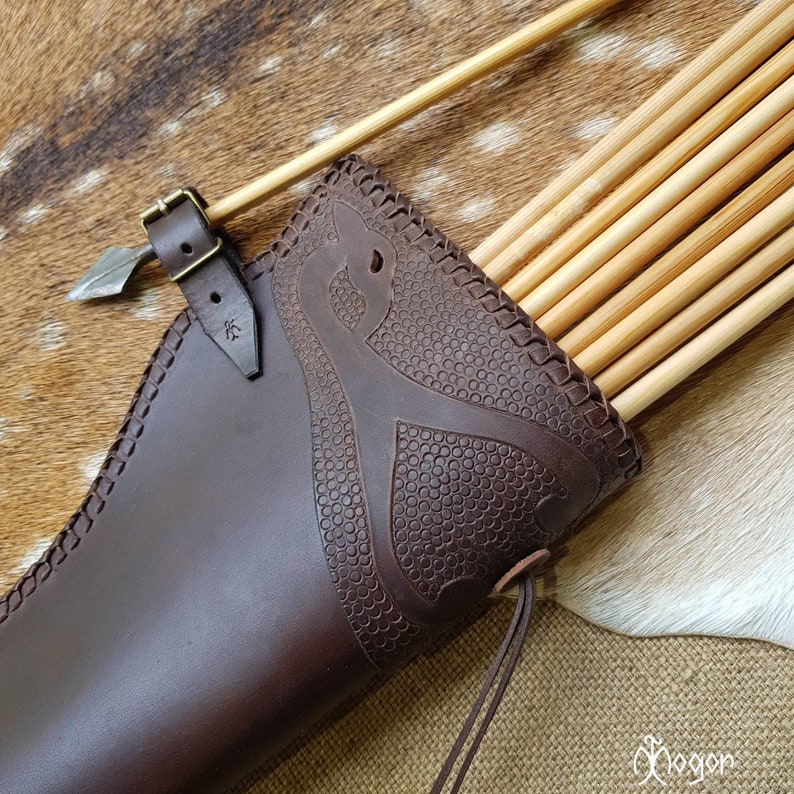 Leather Side ARROW QUIVER / Traditional ARCHERY Quiver Etsy