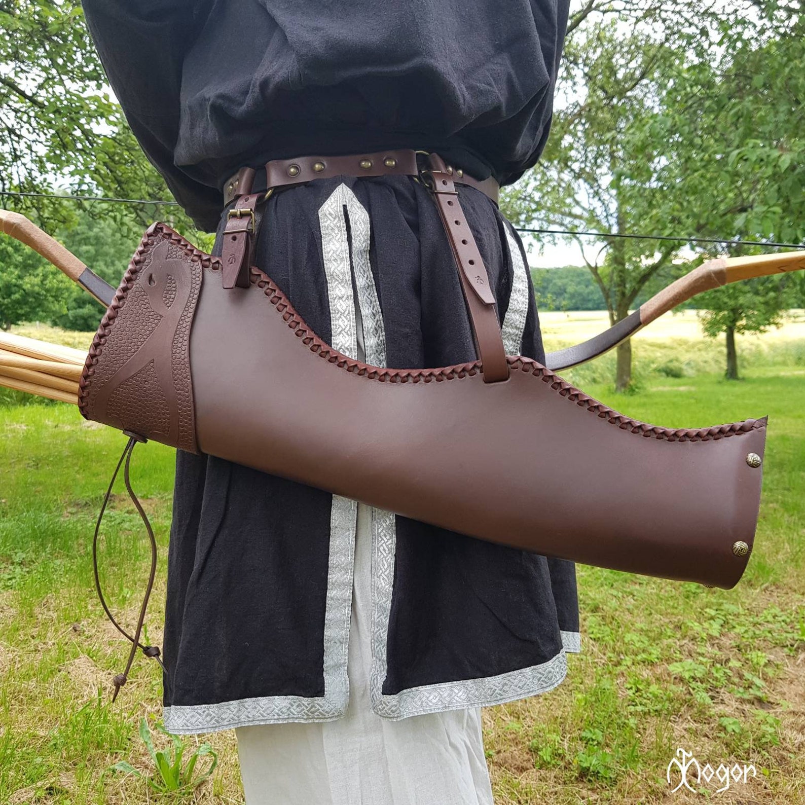 Leather Side ARROW QUIVER / Traditional ARCHERY Quiver Etsy