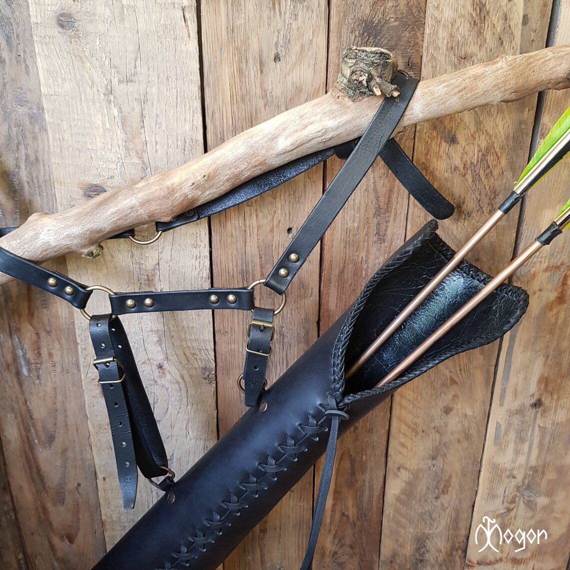 Traditional ARCHERY Side Quiver / Leather ARROW QUIVER Etsy
