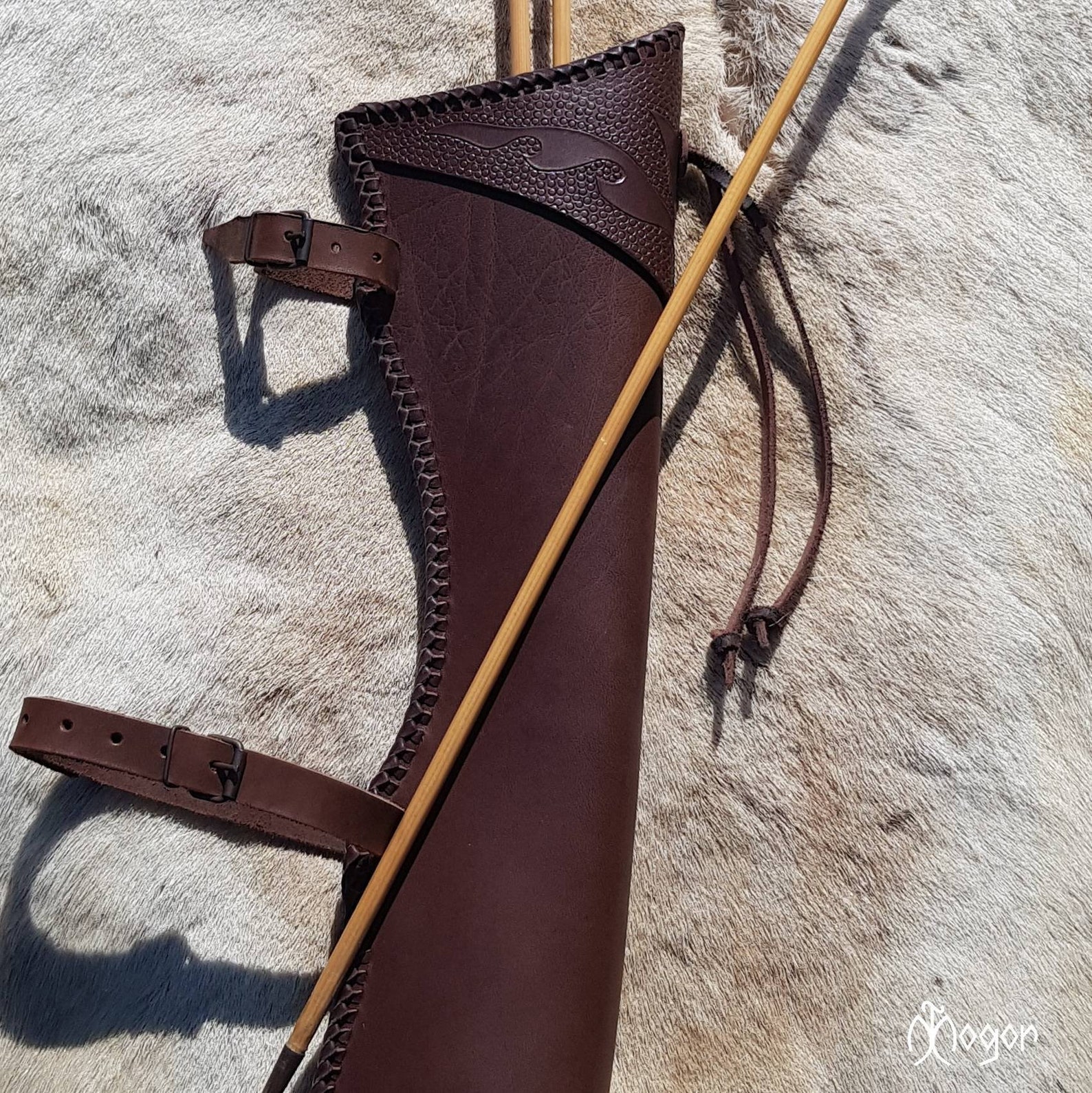 Traditional ARCHERY Side Quiver / Leather Hip ARROW QUIVER Etsy