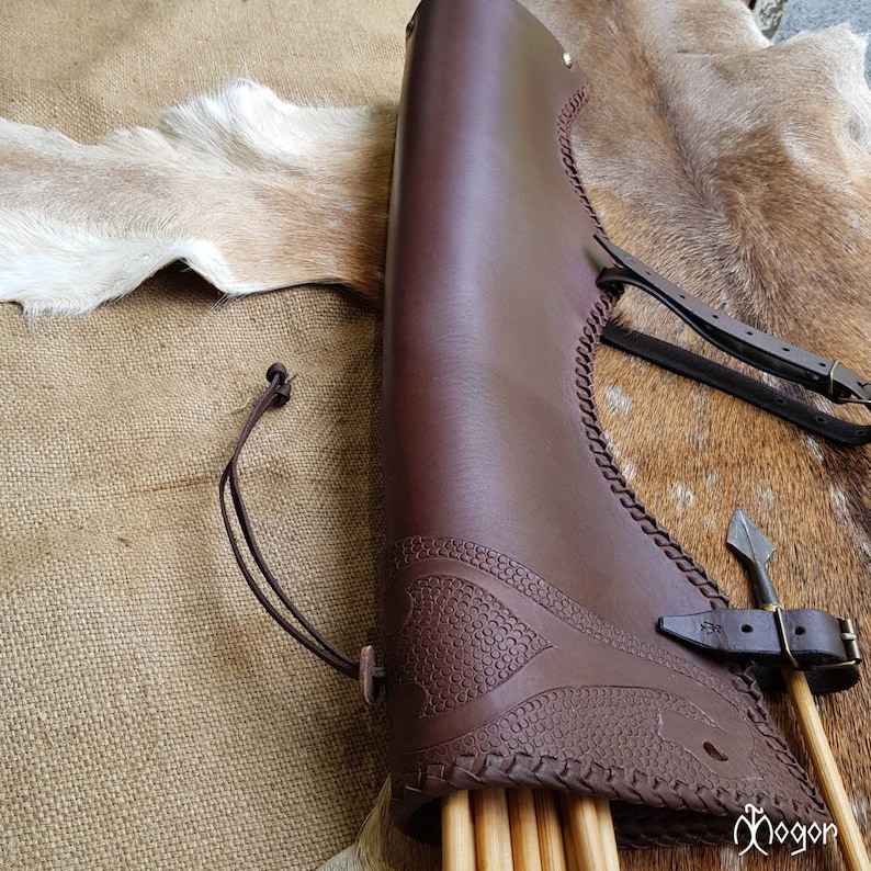 Leather Side ARROW QUIVER / Traditional ARCHERY Quiver Etsy