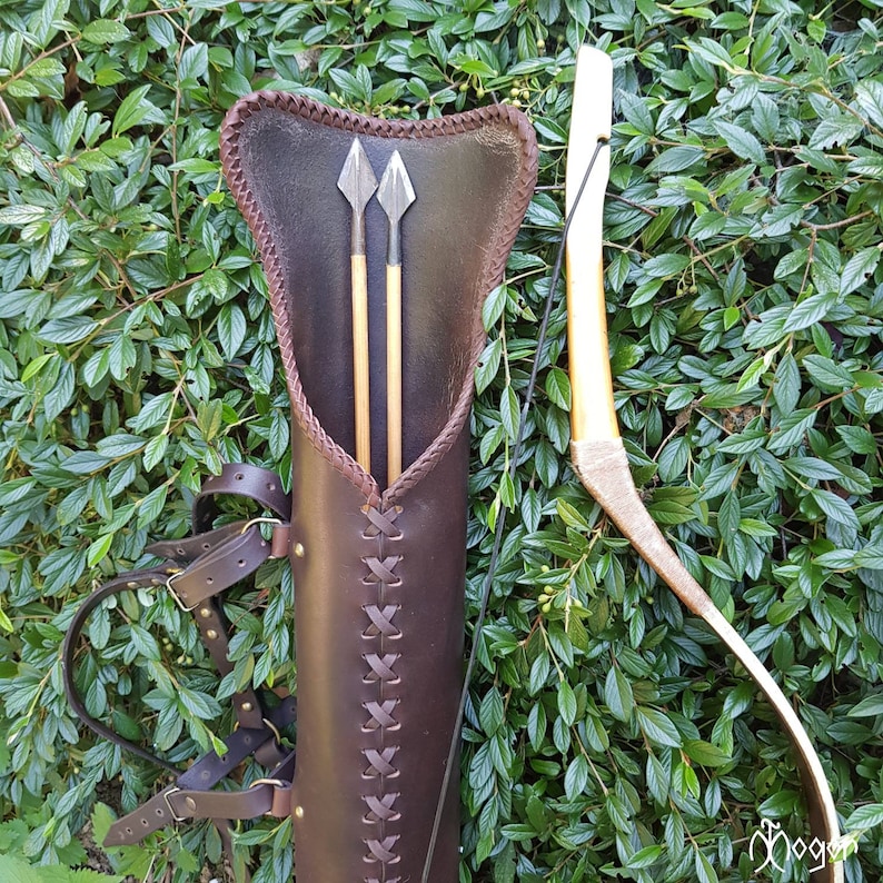 Traditional ARCHERY Side Quiver / Leather ARROW QUIVER Etsy