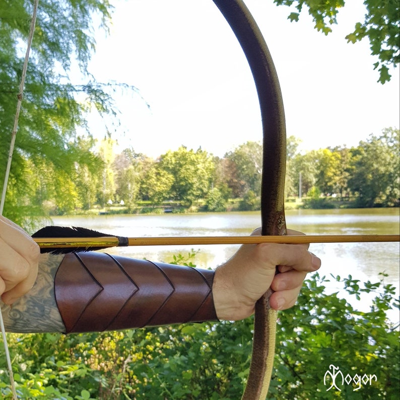 ARCHERY Leather Arm BRACER/ARMGUARD antique Etsy