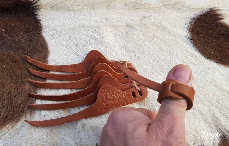 Archery leather thumb ring for all style Etsy