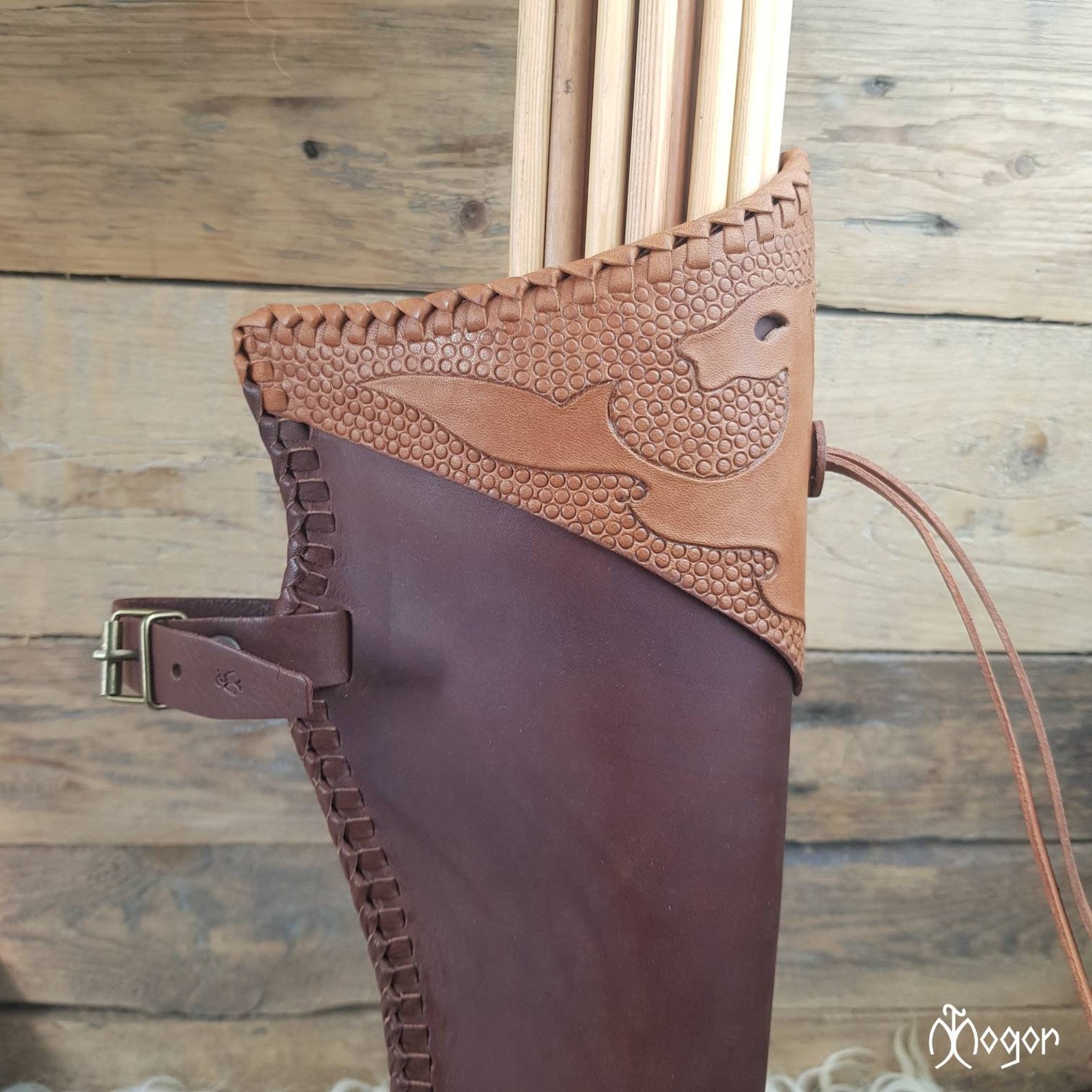 Traditional ARCHERY Side Quiver / Leather Hip ARROW QUIVER Etsy