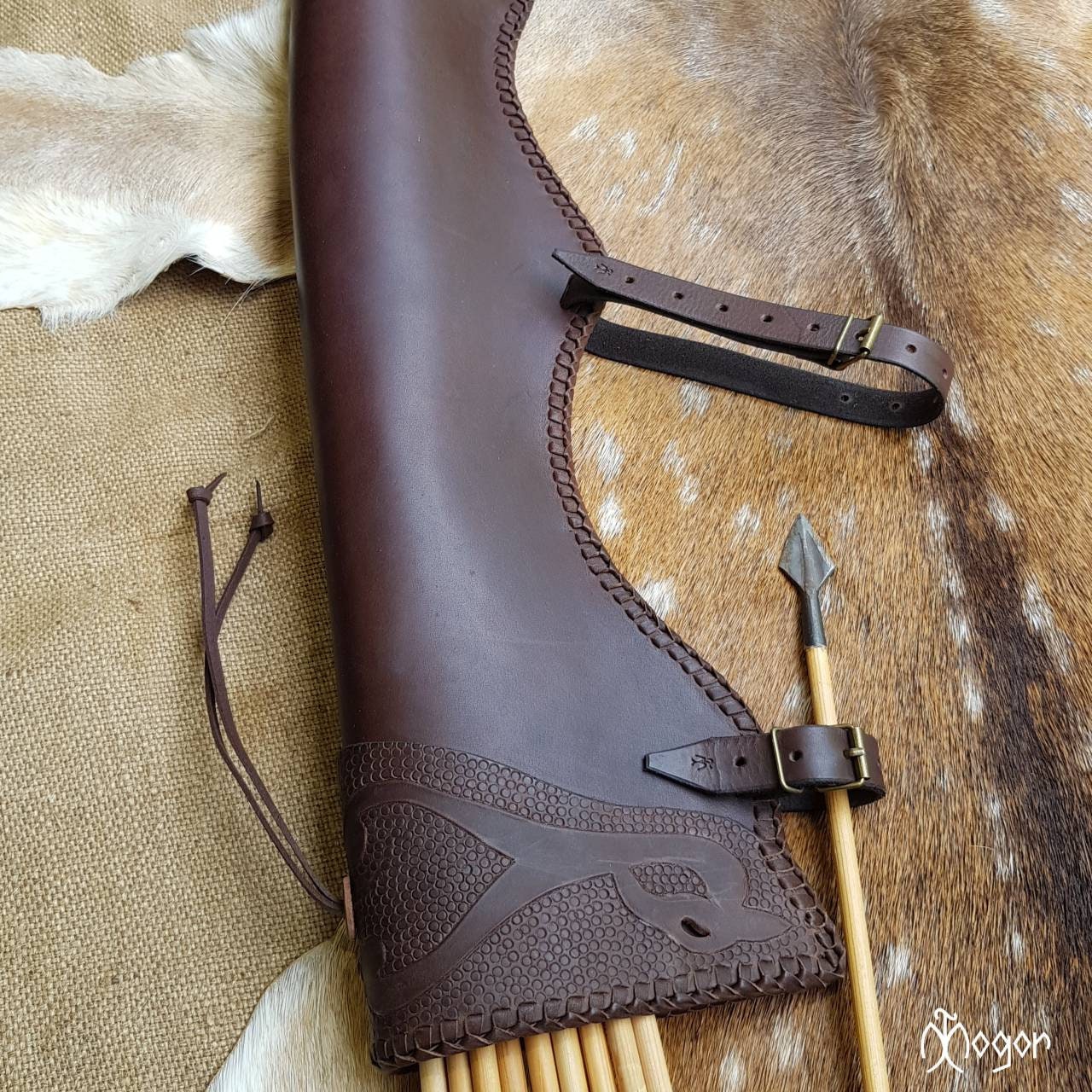 Leather Side ARROW QUIVER / Traditional ARCHERY Quiver Etsy