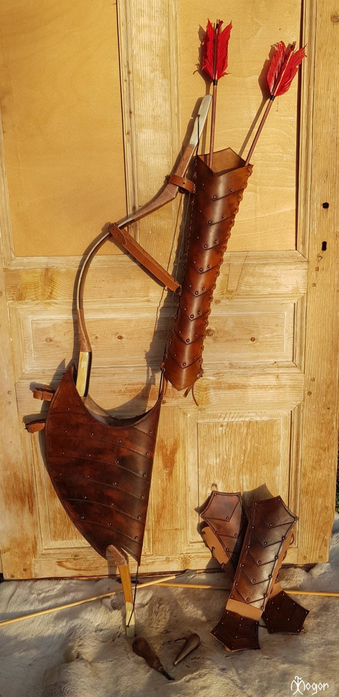 ARCHERY Leather QUIVER/ Side Quiver / Arrow Hip Quiver / Etsy