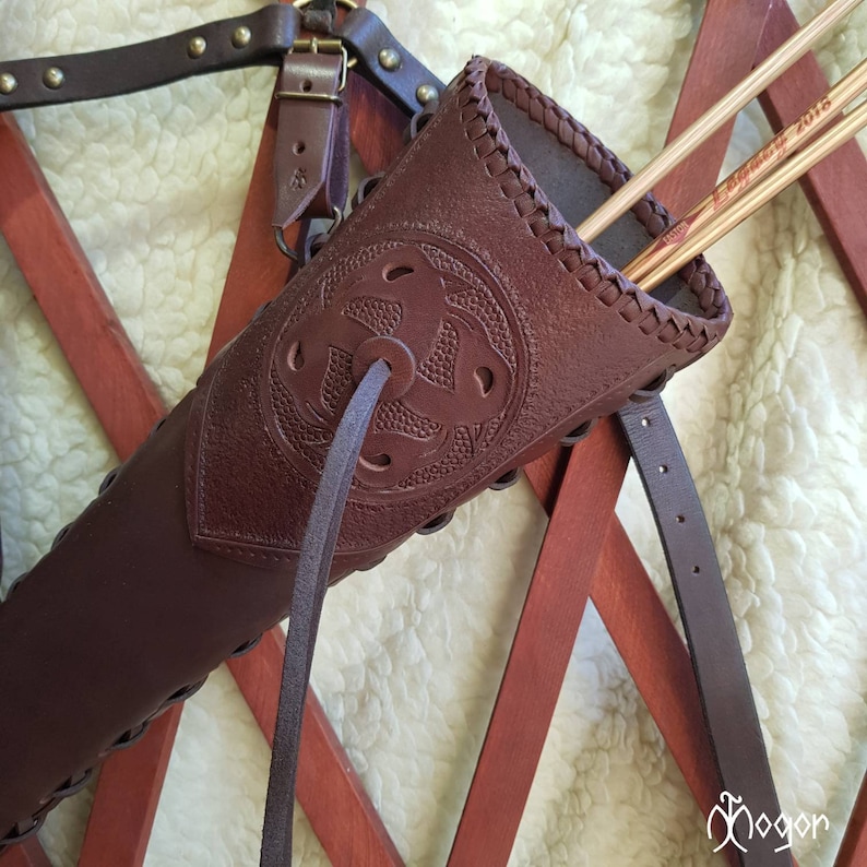 Leather Side ARROW QUIVER / Traditional ARCHERY Quiver Etsy