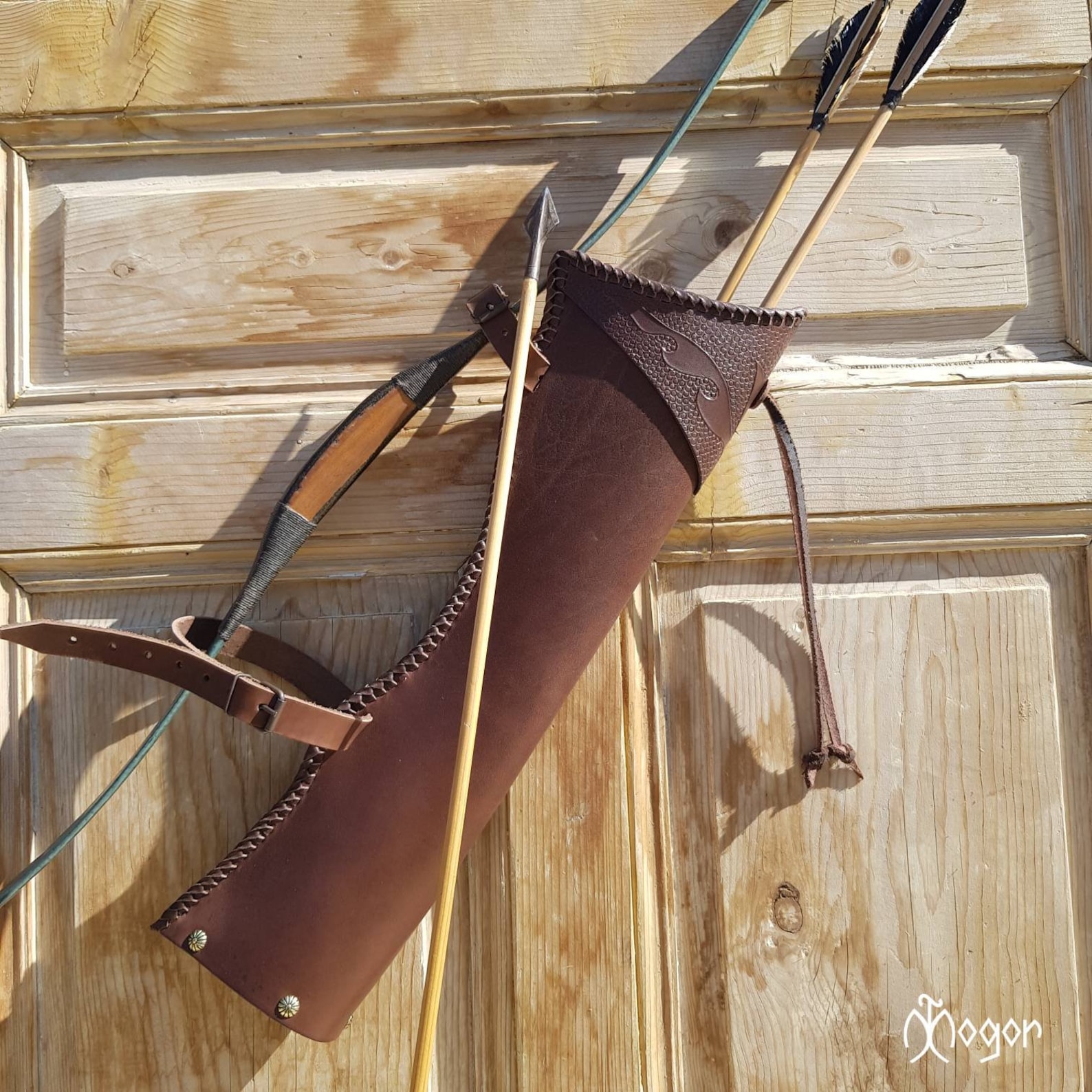 Traditional ARCHERY Side Quiver / Leather Hip ARROW QUIVER Etsy
