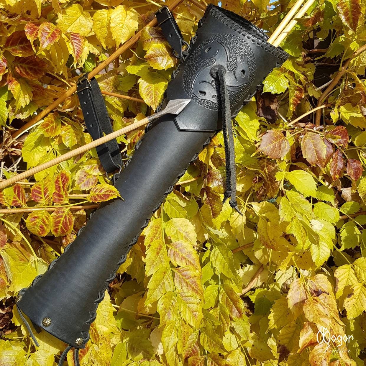 Traditional ARCHERY LEATHER QUIVER / Side Arrow Quiver / Etsy