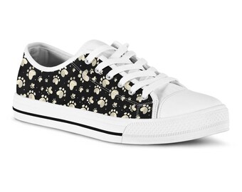 shoes with paw prints