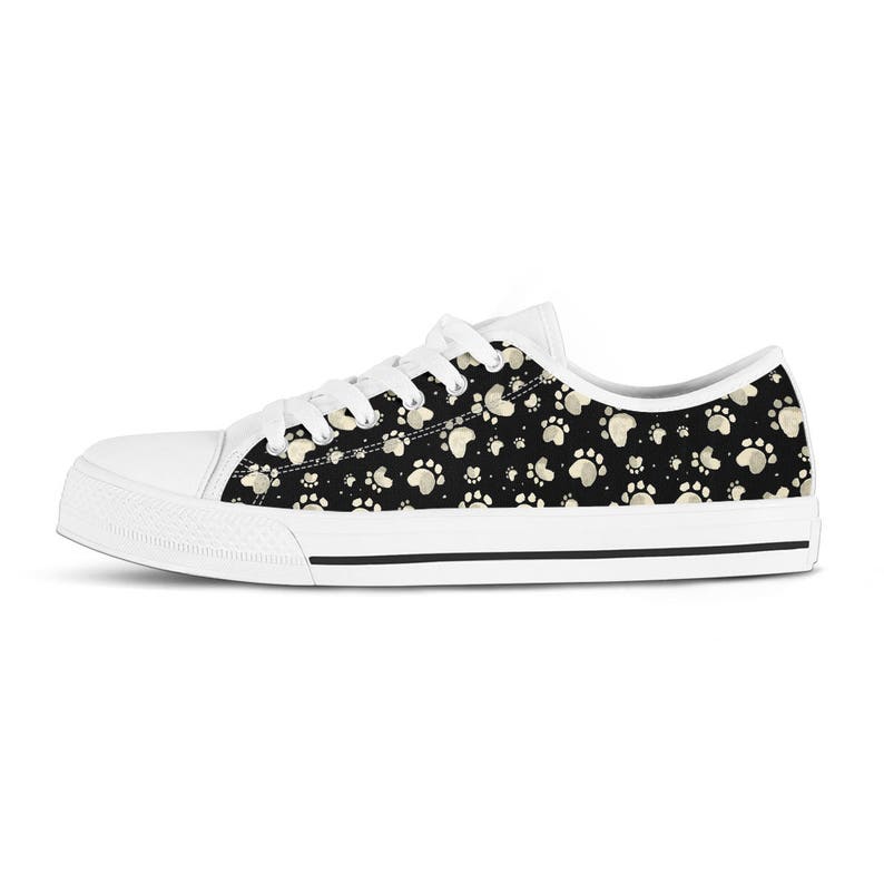 Veterinarian Gift Paw Print Shoes Dog Groomer Gift Dog Lover Gift Tennis Shoes Dog Sneakers Vet Shoes Canvas Shoes Birthday Gift